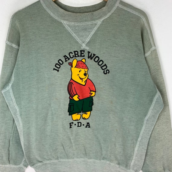 ヴィンテージ プーさん 100エーカーの森 F-D-A クルーネック ヴィンテージ プーさん 100エーカーの森 F-D-A クルーネック
