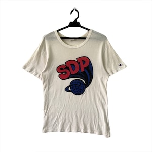 Vintage 1990 Champion SDP Tshirt Size Fit L
