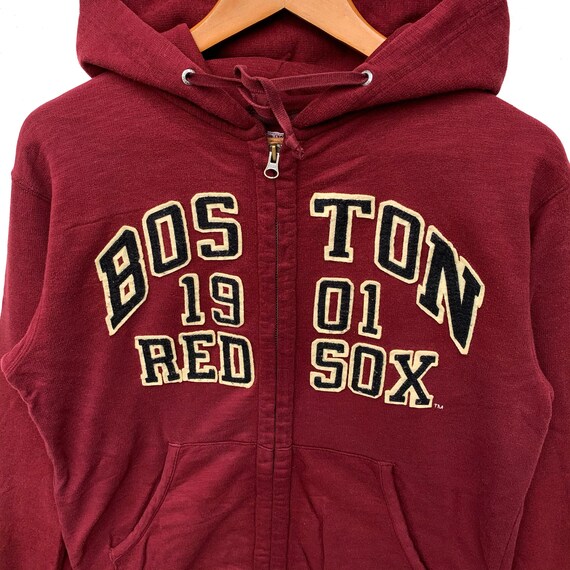 red baseball pullover