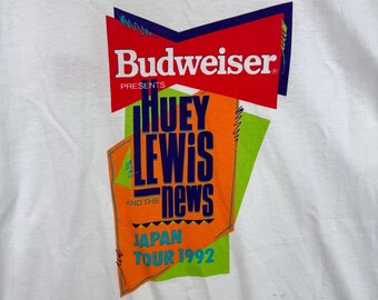 Vintage 90s Huey Lewis and the News Budweiser Japan Tour 1992