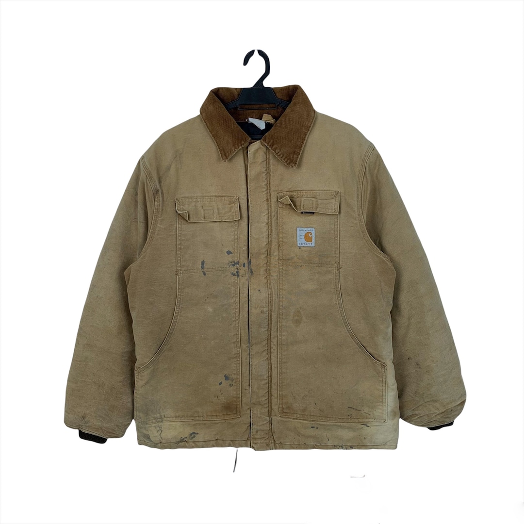 Vintage Carhartt 100 Years Contra Stitch Utility Jacket Work Wear
