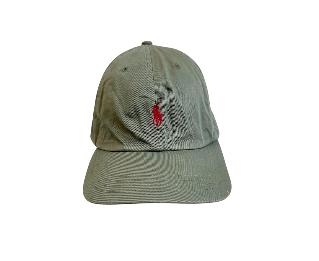 Vintage Polo Ralph Lauren Olive Green Cap Leather Strap - Etsy