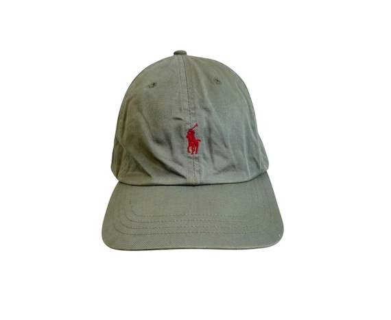 Vintage Polo Ralph Lauren Olive Green Cap Leather Strap - Etsy