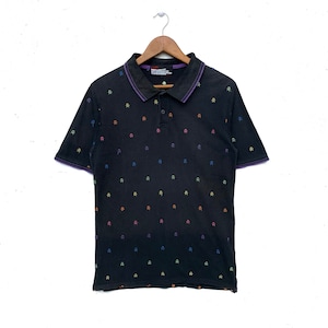 Cream Soda Japanese Brand Polo Shirt Skull Design Black Size