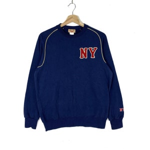 Vintage New York NY Patina Crewneck Pullover Sweatshirt Blue Size M