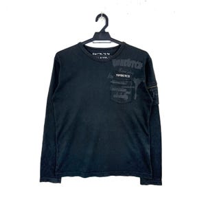 Von Dutch Black Tshirt Long Sleeve Size Medium