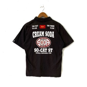 Japanese Brand CREAM SODA SKULL Logo Polo Shirt - Etsy