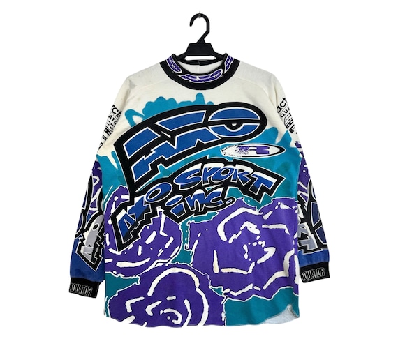 Vintage 90s AXO Sport Jersey Tactel Aquator Motocross Racing
