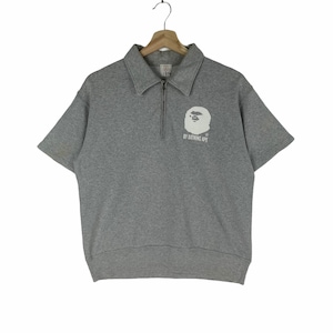 Vintage Bathing Ape Short Sleeve Riri Zipped Sweatshirt