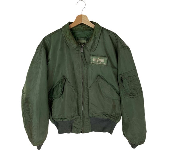 Vintage Alpha Industries Bombers Flight Jacket Flyers CWU-45/p ...