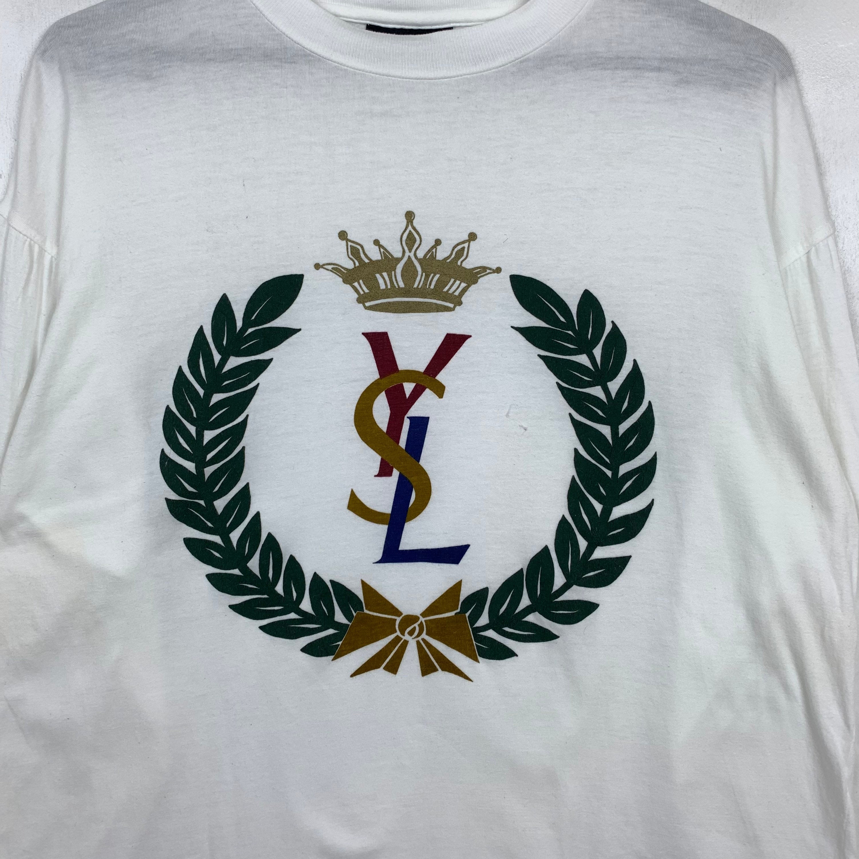 Vintage Yves Saint Laurent Pour Homme Multicolor Big Logo Vintage Yves Saint Laurent Pour Homme Multicolor Big Logo