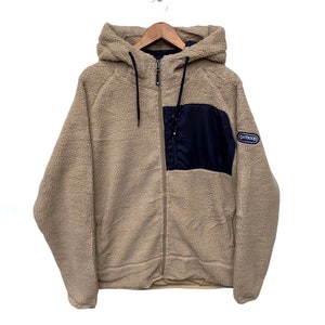 Fleece Sherpa Hoodie Outdoor Jacket Brown