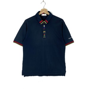 Vintage Roberta Di Camerino Polos Shirt Dark Blue Size Fit M-L