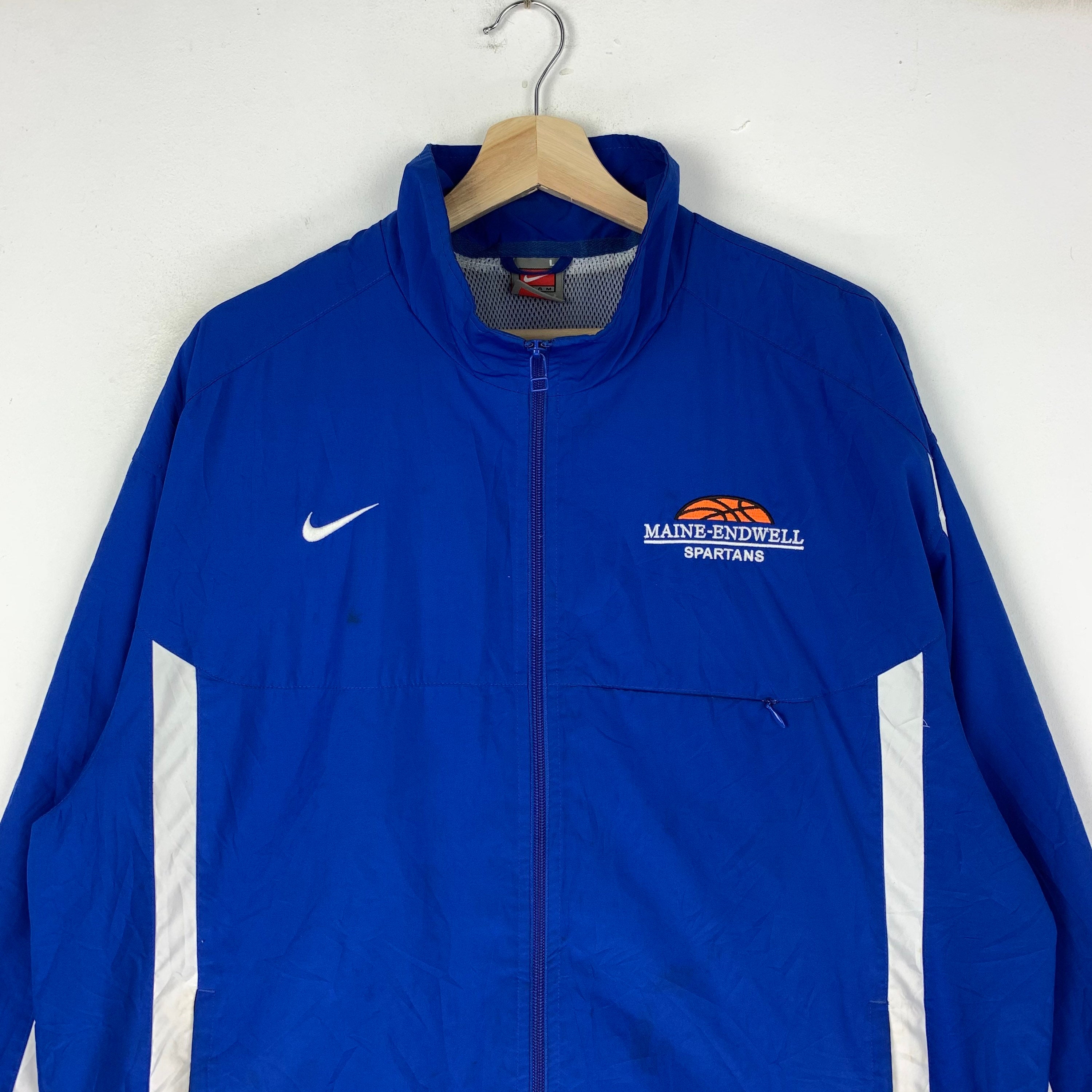 Nike Spartans Basketball Lightweight Zipper Jacket Blue | Etsy