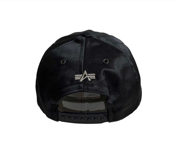 Vintage Alpha Industries Usa Military Snapback Caps Hat Made In Usa Black View 3