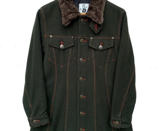 Vintage 90s Jean Paul Gaultier Wool Jacket Archive Overcoat SIZE