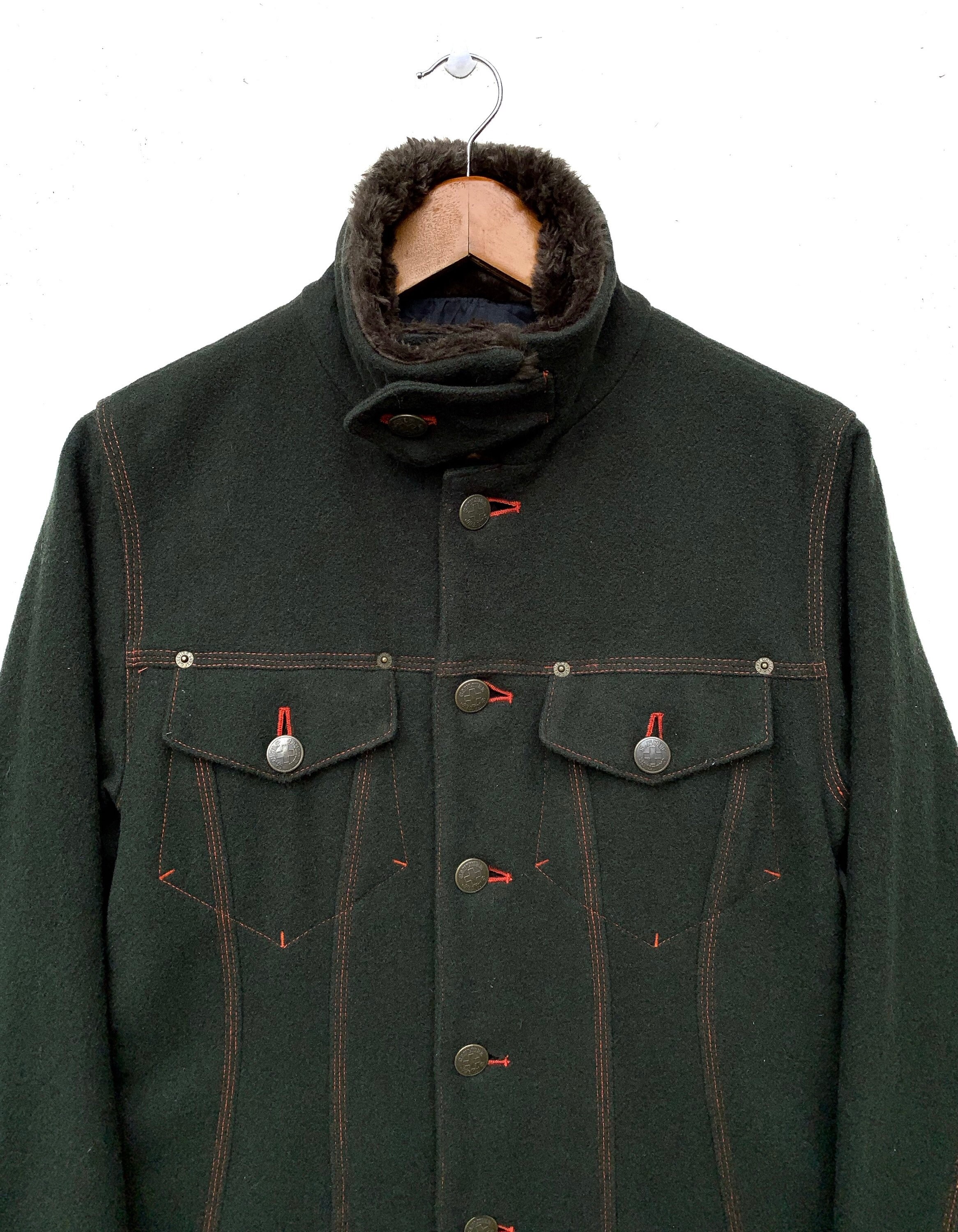 Vintage 90s Jean Paul Gaultier Wool Jacket Archive Overcoat SIZE