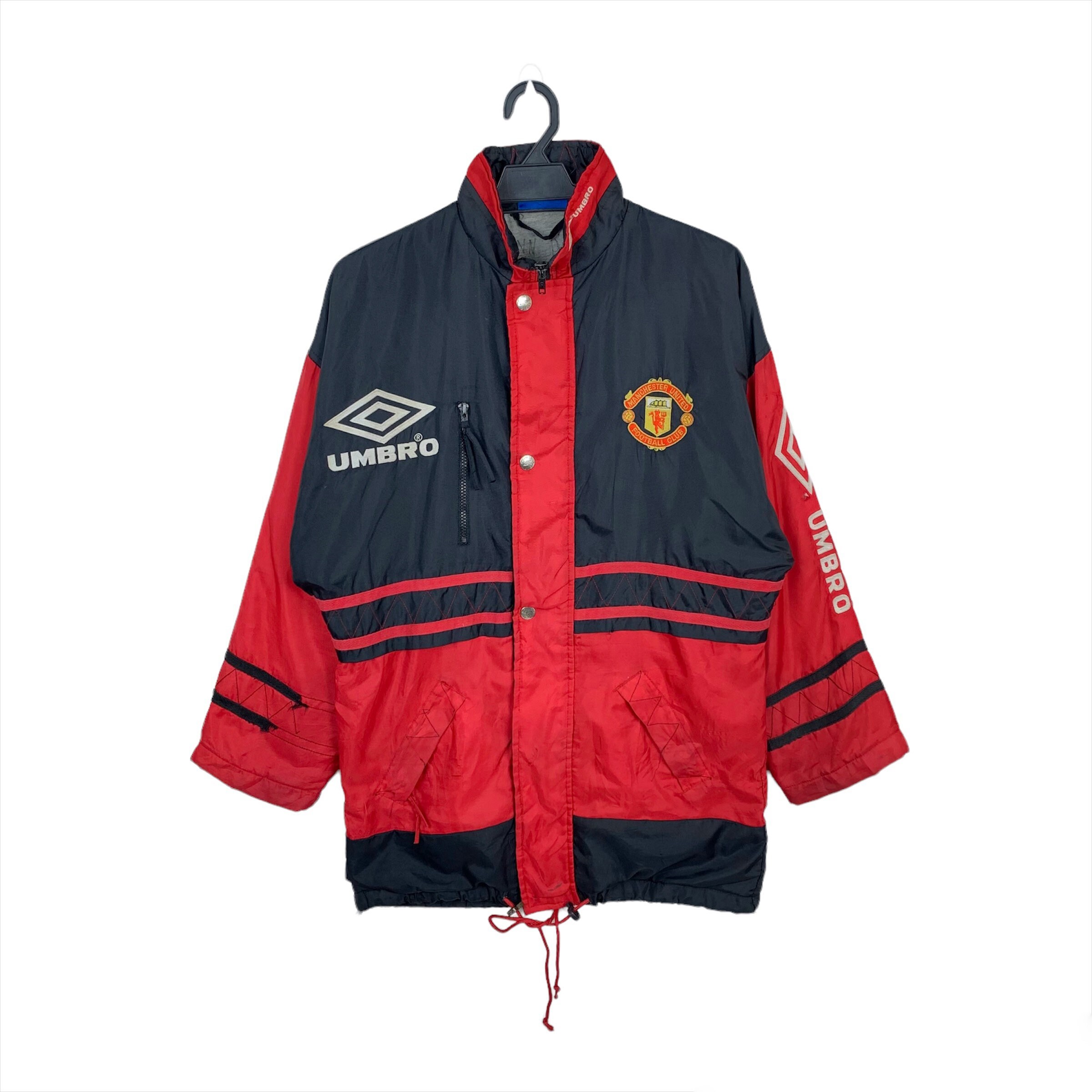 Vintage 90s Manchester United Sharp Umbro Jacket Size Fit L-M