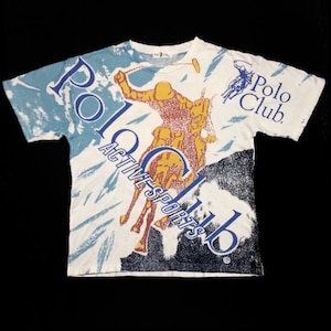 Vintage 90’s Overprint Polo Club Single Stitch Tshirt Tee