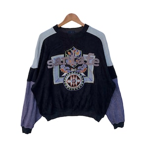 Vintage 90s Santafe Big Embroidered Logo Crewneck Pullover Jumper Sweatshirt