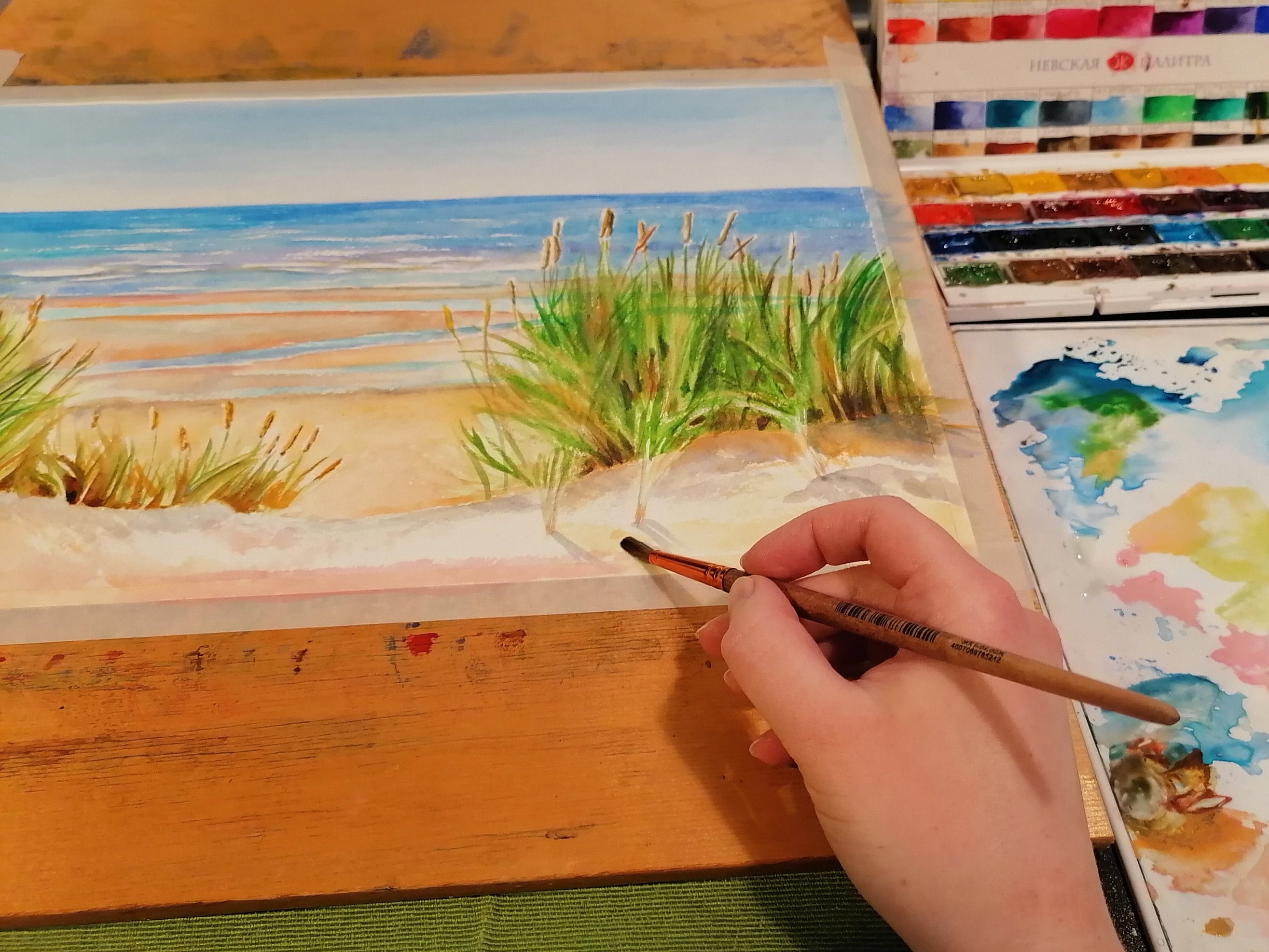 Cape Cod Art Wellfleet Cape Cod Painting Seascape Watercolor Etsy