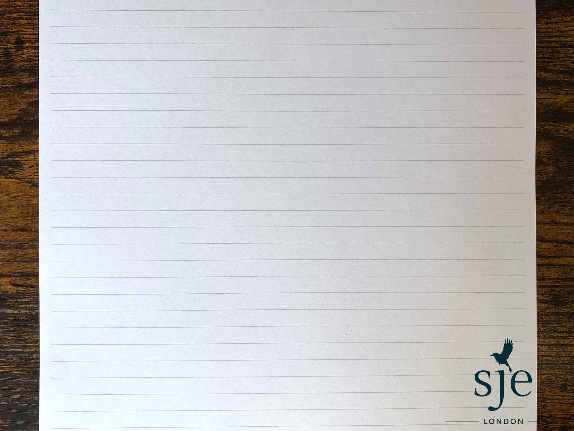 A4 LINED Paper Bright White Smooth 120 Gsm Paper With 7mm Etsy