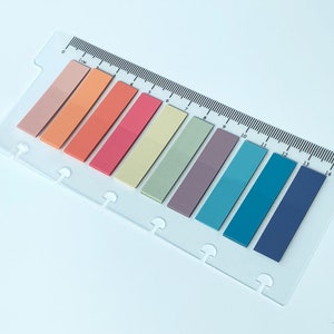 Discbound Punched Sticky Tabs / Page Markers Ruler Insert - approximately 200 tabs