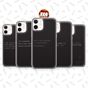 Funda para teléfono con diseño de desarrollador: diseño de codificación geek, cubierta duradera