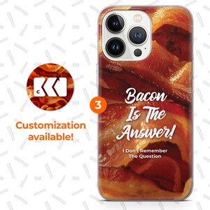 a phone case with bacon is the answer