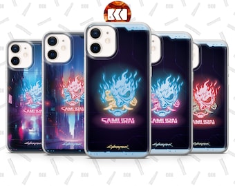 Cyber Dunk - Hyper Punk - Neon Samurai - Video game-themed design • Phone Case For Huawei iPhone OnePlus Pixel Samsung Xiaomi and others