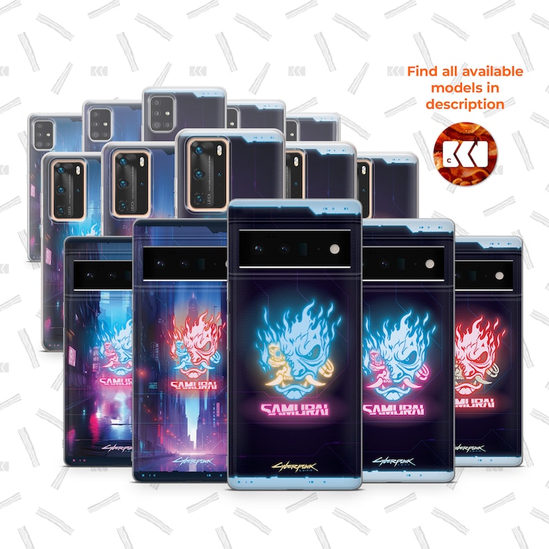 a group of cell phones with the same design on them