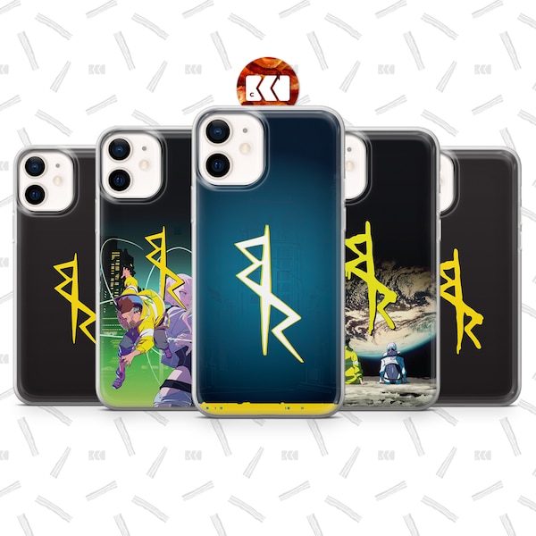 Edgerunners logo - Anime series inspired Phone Case For Huawei iPhone OnePlus Pixel Samsung Xiaomi and others