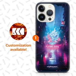 a phone case with a picture of a street scene