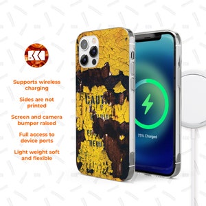a cell phone case with a picture of a street sign