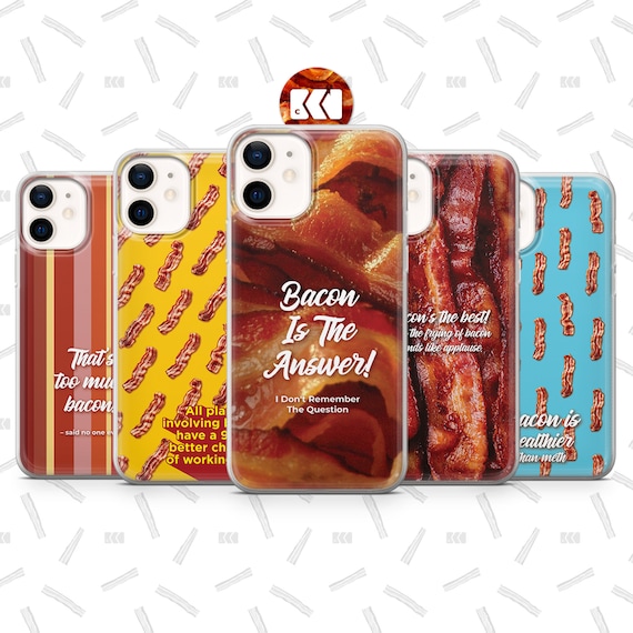 Bacon Phone Case: Slim Fit Soft TPU Gel (Fits Multiple Models)