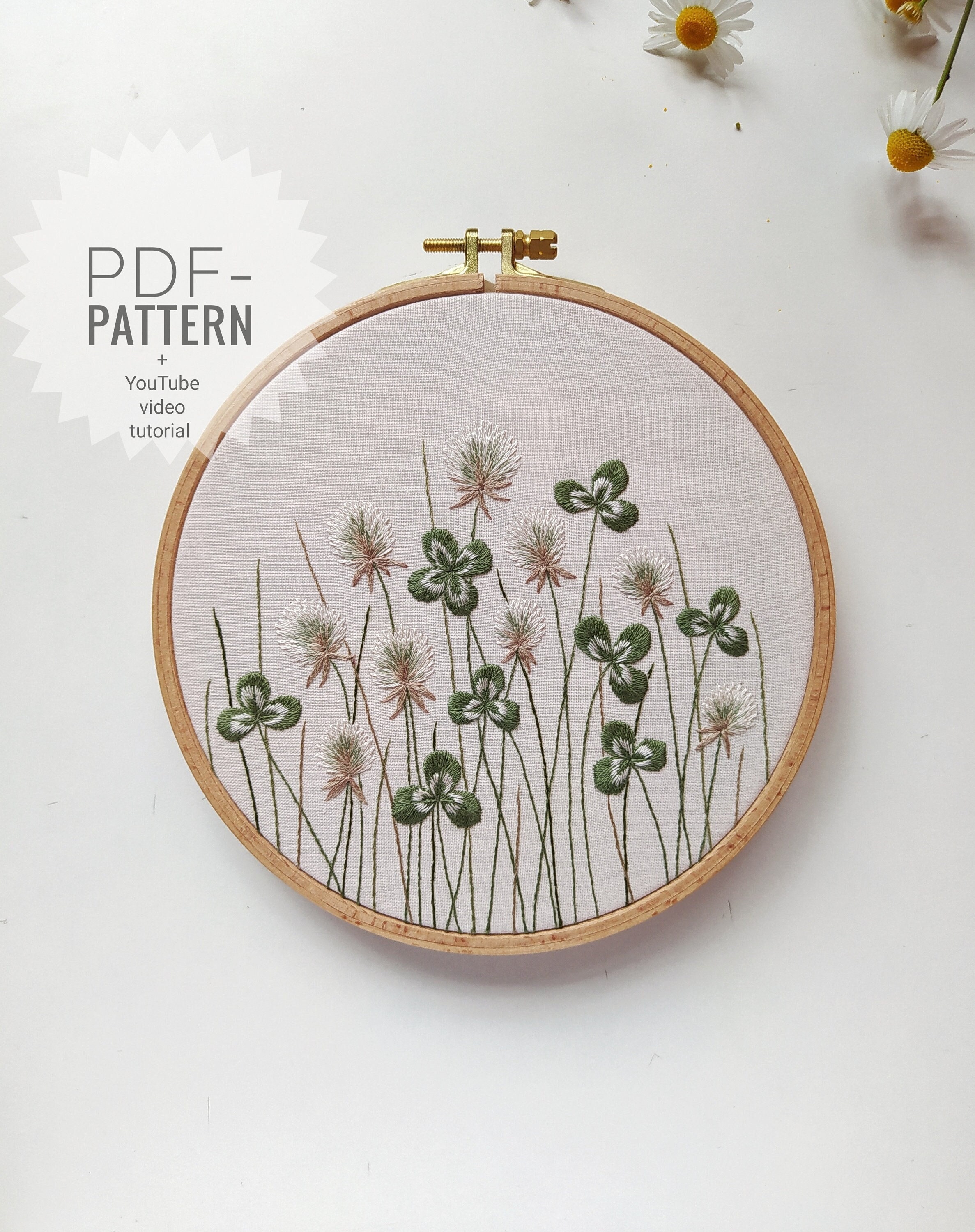 Hand Embroidery Queen Anne Lace 