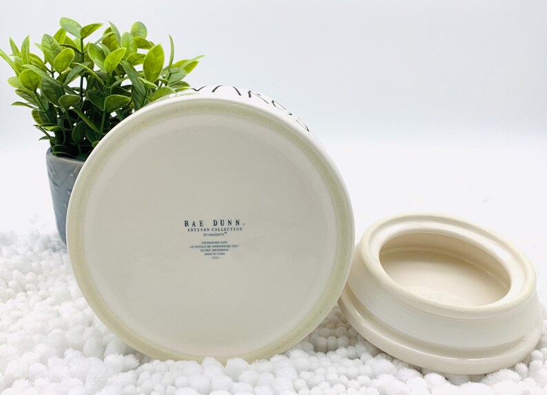 Rae Dunn cookie jar Rae Dunn canister Snack Canister. ceramic rewards Rewards Food Container for Cookies or Dog Biscuits