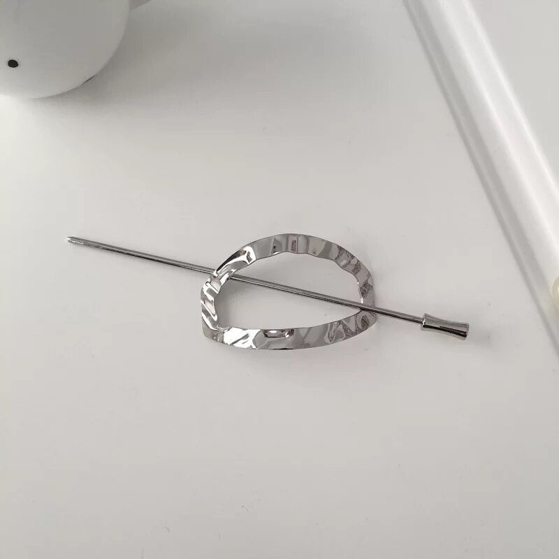 Metal Hairpin Brass Hair Pin Metal Hair Stick Metal Hair Etsy UK