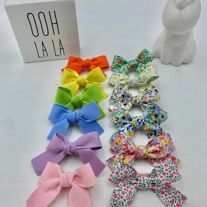 Hair Bow, Hair Clip, Hair Accessories, Set Hair Bows, Metal Chain Hair Bow, Hair Bow for Adults, Kids, Fabric Hair Bow, Gift for Her