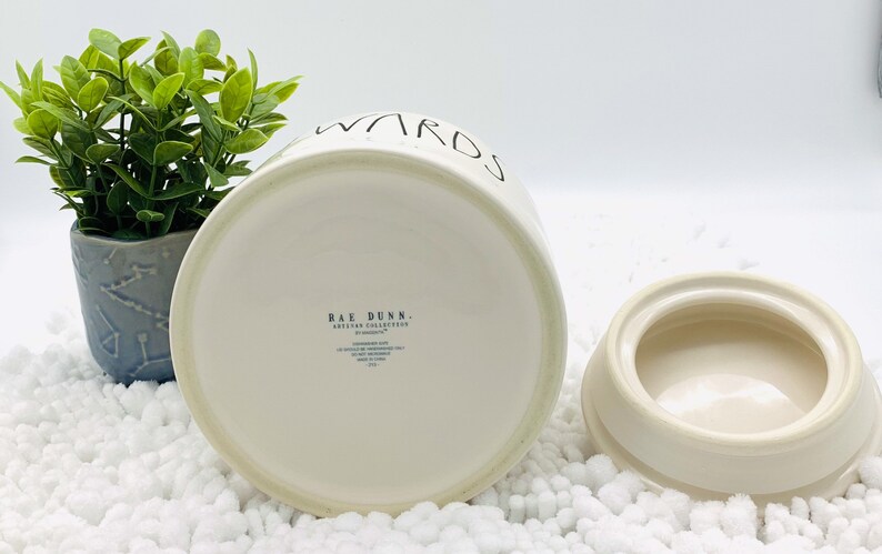 Rae Dunn cookie jar Rae Dunn canister Snack Canister. ceramic rewards Rewards Food Container for Cookies or Dog Biscuits