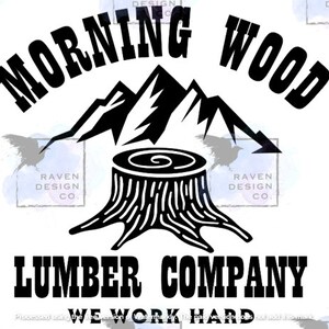 Morning Wood SVG PNG Lumber Company