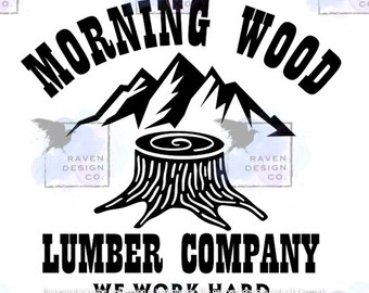 Morning Wood SVG PNG Lumber Company