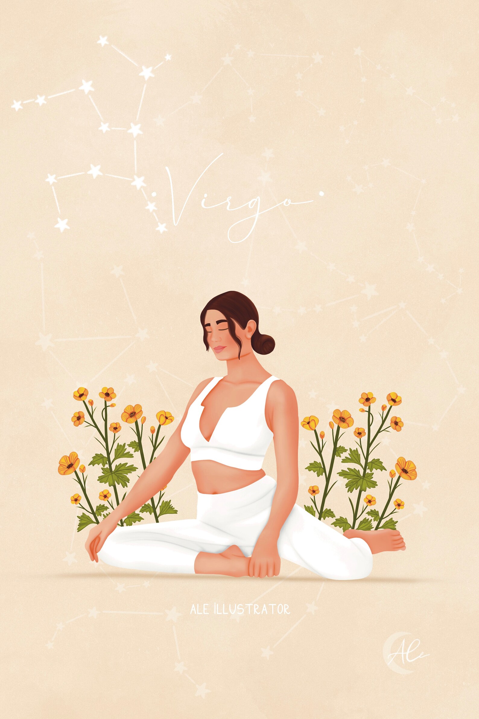 Zodiac Virgo Birth Flower Buttercup Etsy