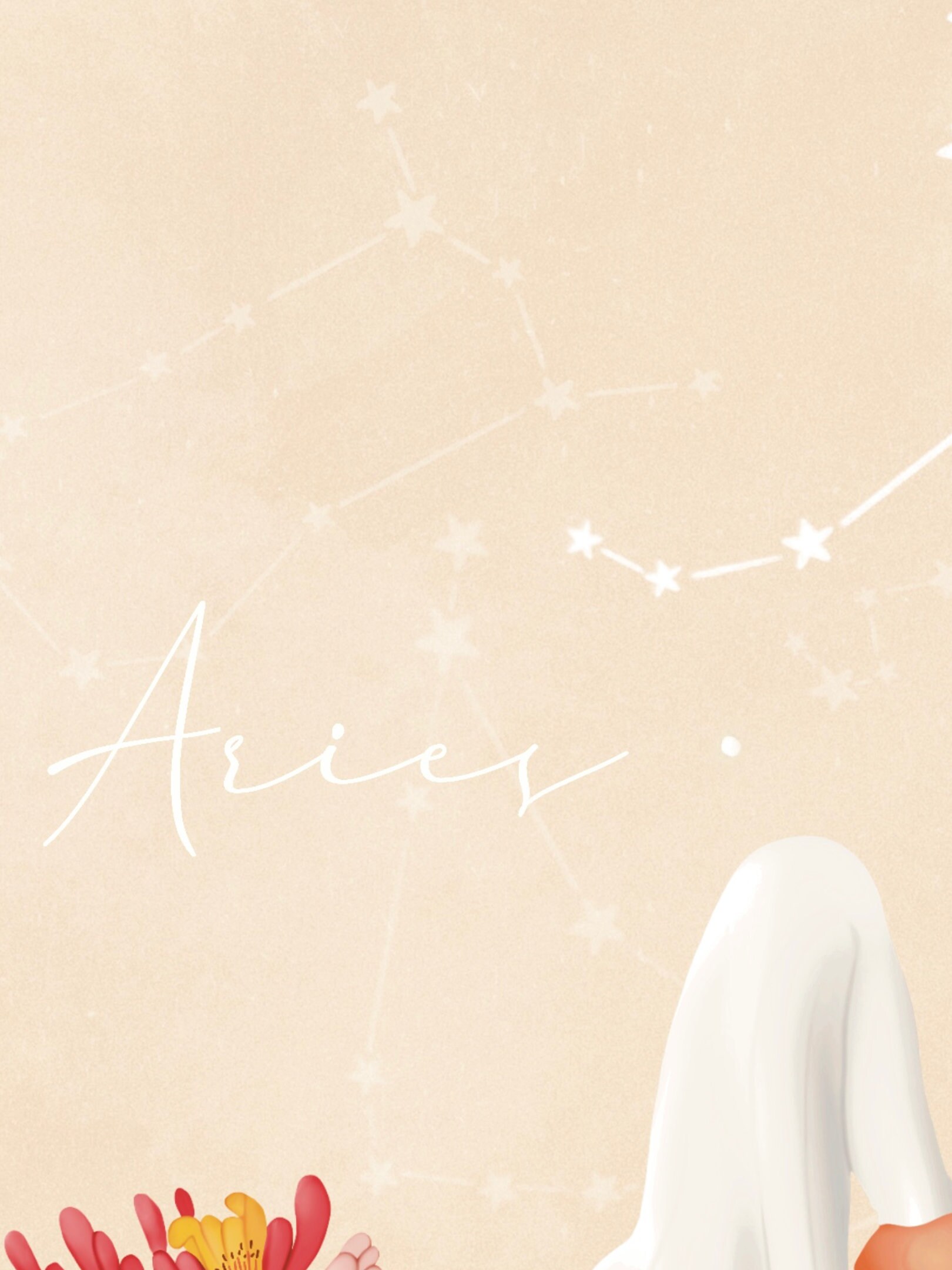 Zodiac Aries Birth Flower Honeysuckle Etsy