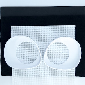 White Eye KIt Make Your Own 3D Printed Furry Toony Eyes for Fursuit and Costume DIY