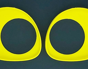 Yellow Fursuit Eyes 3D Printed Furry Toony Eye Blanks for Fursuits and Costume