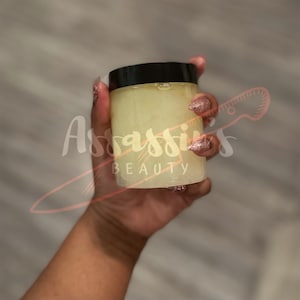 Scented &quot;Citrus Assault&quot; Body Scrub | Exfoliating Sugar Scrub for Smooth Skin | Lemon Poundcake Scent | Handmade Skincare