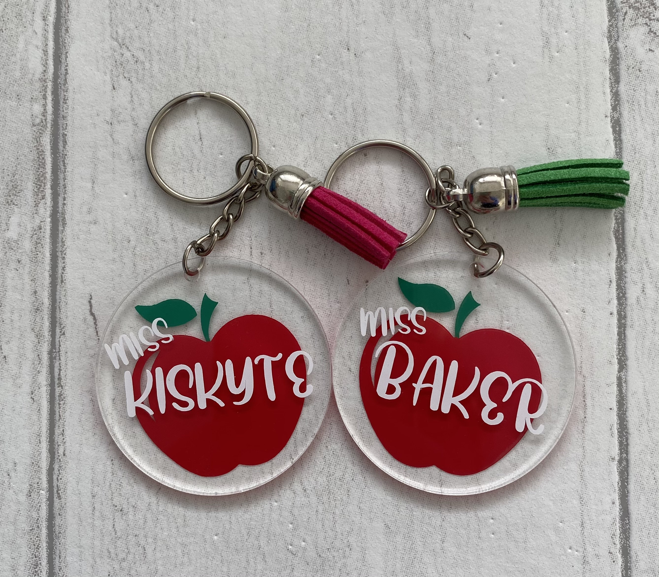Teacher Gift Ta Gift Teacher Keyring Ta Keyring Etsy