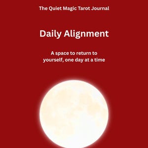 Tarotdagboek voor dagelijkse uitlijning | Afdrukbaar tarotdagboek | Tarot voor beginners | Digitale download