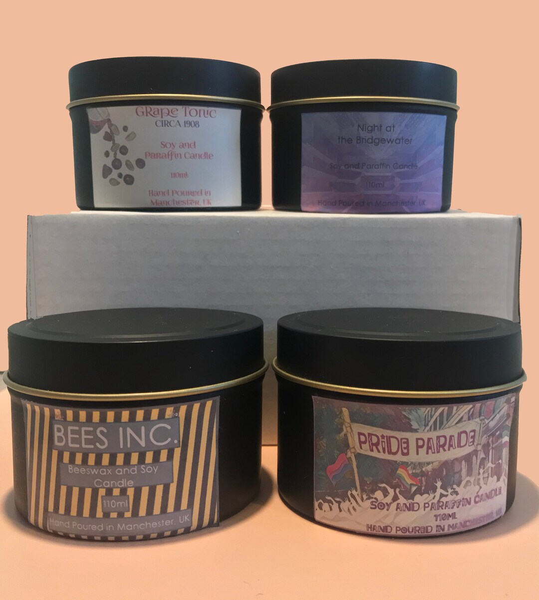 Wood Wick Parasoy Container Candles Manchester Collection 110ml Etsy UK